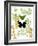 Garden Botanicals & Butterflies-Devon Ross-Framed Art Print