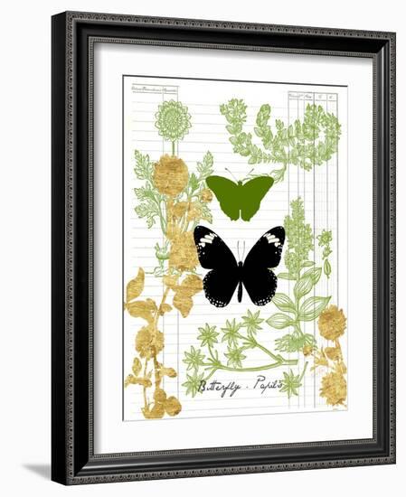 Garden Botanicals & Butterflies-Devon Ross-Framed Art Print