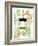 Garden Botanicals & Dragonflies-Devon Ross-Framed Art Print