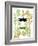 Garden Botanicals & Dragonflies-Devon Ross-Framed Art Print