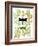 Garden Botanicals & Dragonflies-Devon Ross-Framed Art Print