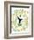 Garden Botanicals & Hummingbird-Devon Ross-Framed Art Print