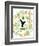 Garden Botanicals & Hummingbird-Devon Ross-Framed Art Print