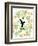 Garden Botanicals & Hummingbird-Devon Ross-Framed Art Print