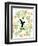 Garden Botanicals & Hummingbird-Devon Ross-Framed Art Print