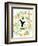 Garden Botanicals & Hummingbird-Devon Ross-Framed Art Print