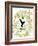 Garden Botanicals & Hummingbird-Devon Ross-Framed Art Print