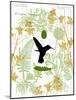 Garden Botanicals & Hummingbird-Devon Ross-Mounted Art Print