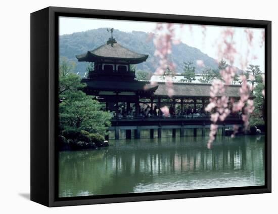 Garden Bridge of Heian-Jingu Shrine in Spring, Kyoto, Japan-null-Framed Premier Image Canvas