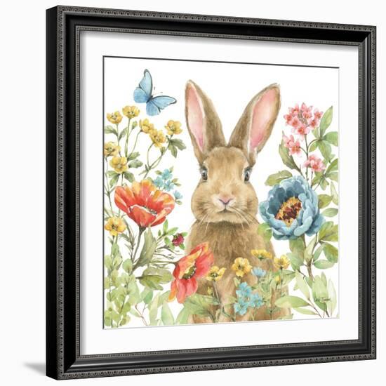 Garden Bunnies II-Leslie Trimbach-Framed Art Print