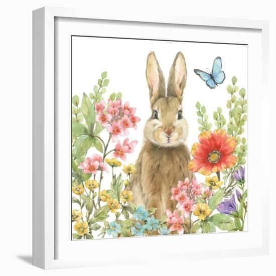 Garden Bunnies III-Leslie Trimbach-Framed Art Print