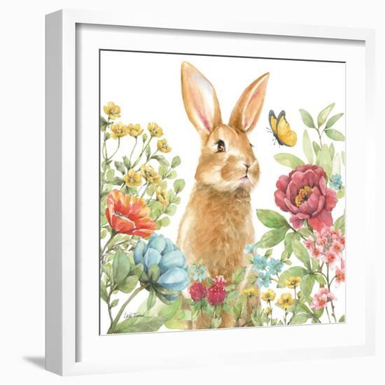 Garden Bunnies IV-Leslie Trimbach-Framed Art Print