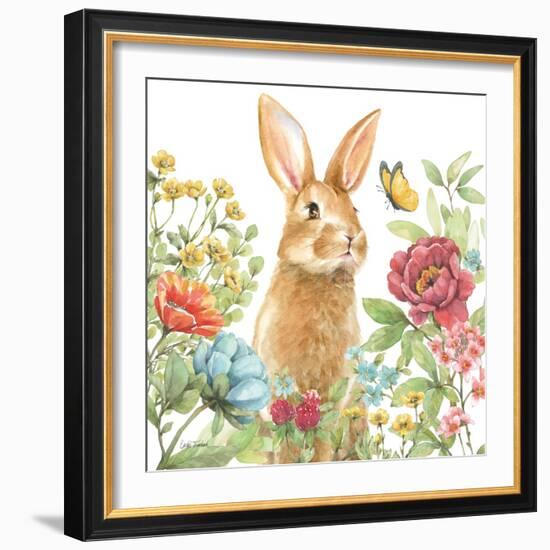 Garden Bunnies IV-Leslie Trimbach-Framed Art Print