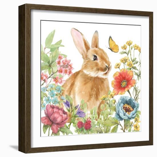 Garden Bunnies V-Leslie Trimbach-Framed Art Print