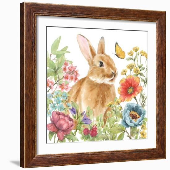 Garden Bunnies V-Leslie Trimbach-Framed Art Print