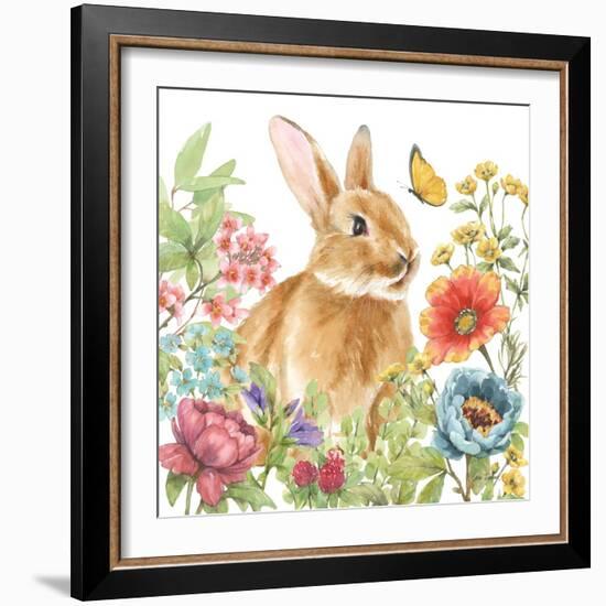 Garden Bunnies V-Leslie Trimbach-Framed Art Print