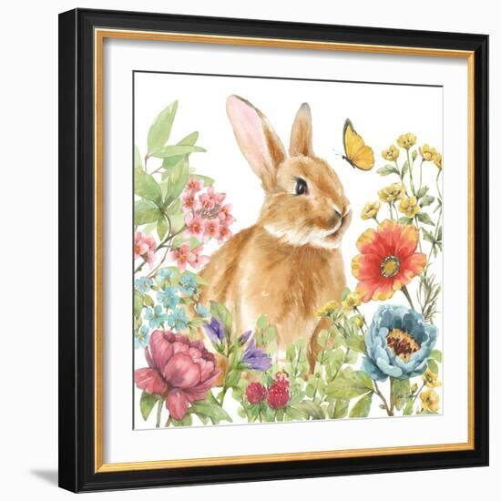 Garden Bunnies V-Leslie Trimbach-Framed Art Print