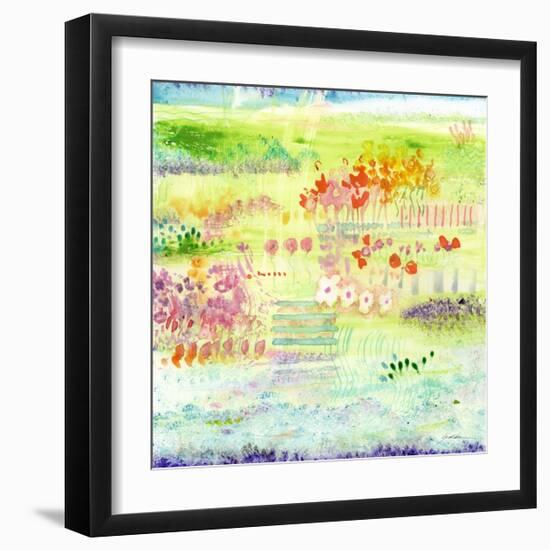 Garden by the Sea-Sheila Golden-Framed Art Print