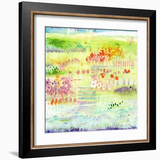 Garden by the Sea-Sheila Golden-Framed Art Print