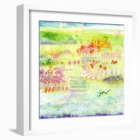 Garden by the Sea-Sheila Golden-Framed Art Print