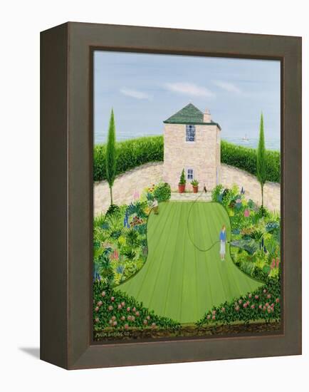 Garden by the Sea-Mark Baring-Framed Premier Image Canvas