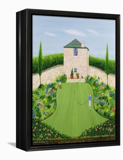 Garden by the Sea-Mark Baring-Framed Premier Image Canvas