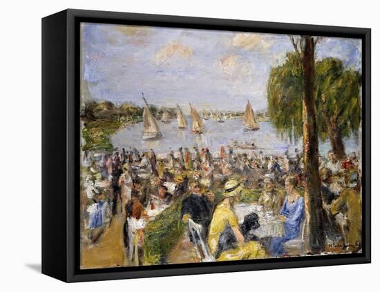 Garden Cafe by the Wannsee-Max Liebermann-Framed Premier Image Canvas