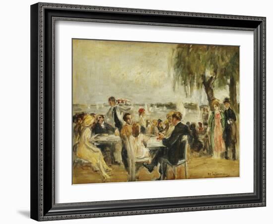 Garden Cafe on the Elbe-Max Liebermann-Framed Giclee Print