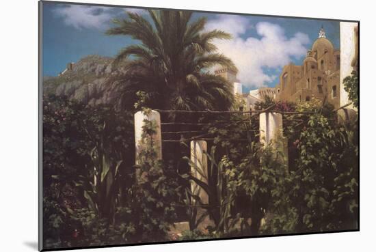 Garden, Capri Italy-Frederick Leighton-Mounted Art Print