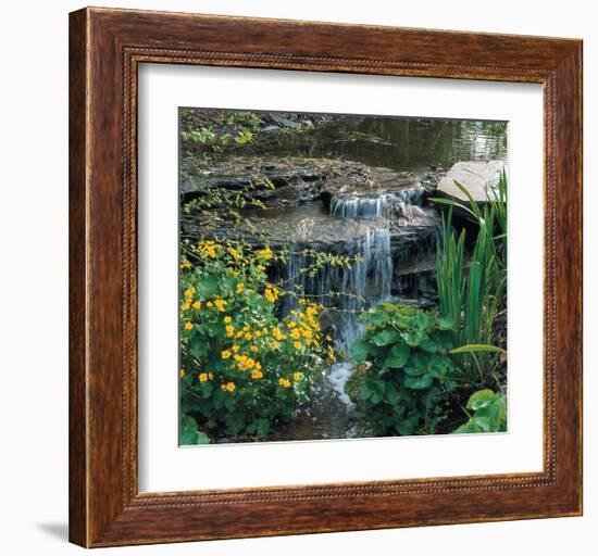 Garden Cascade-null-Framed Art Print