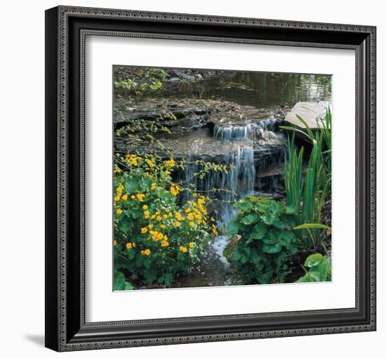 Garden Cascade-null-Framed Art Print