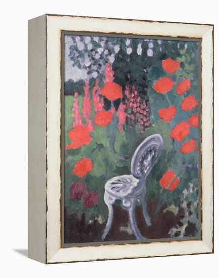 Garden Chair-Lillian Delevoryas-Framed Premier Image Canvas