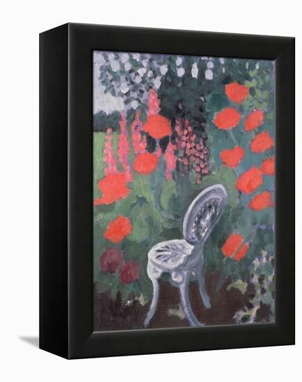 Garden Chair-Lillian Delevoryas-Framed Premier Image Canvas