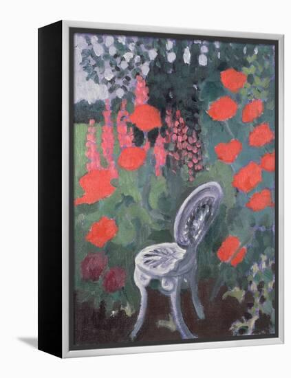 Garden Chair-Lillian Delevoryas-Framed Premier Image Canvas