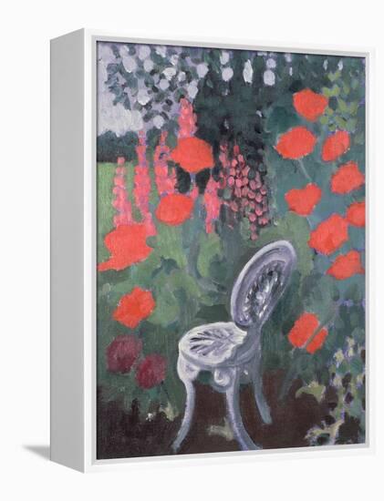 Garden Chair-Lillian Delevoryas-Framed Premier Image Canvas