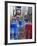 Garden Chairs in the Road for the Public to Sit in the Pedestrian Zone of Times Square, Manhattan-Amanda Hall-Framed Photographic Print