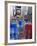 Garden Chairs in the Road for the Public to Sit in the Pedestrian Zone of Times Square, Manhattan-Amanda Hall-Framed Photographic Print