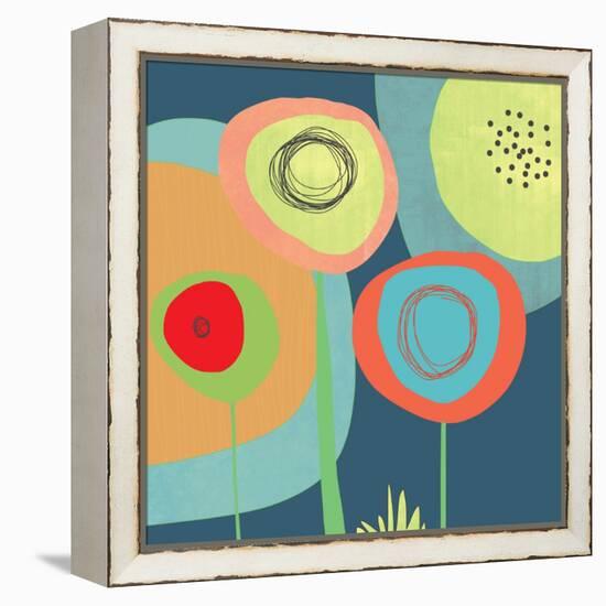 Garden Circles-Jan Weiss-Framed Stretched Canvas