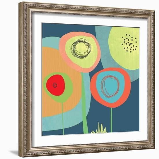 Garden Circles-Jan Weiss-Framed Art Print