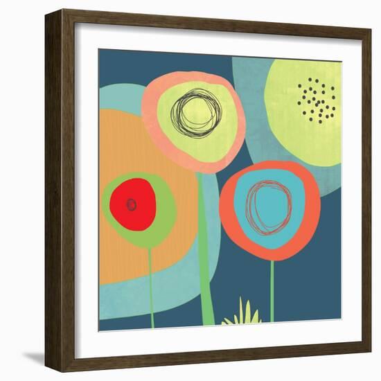 Garden Circles-Jan Weiss-Framed Art Print