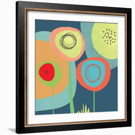 Garden Circles-Jan Weiss-Framed Art Print