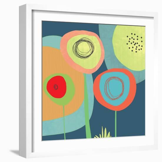 Garden Circles-Jan Weiss-Framed Art Print