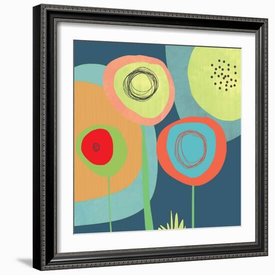 Garden Circles-Jan Weiss-Framed Art Print