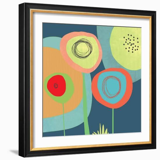 Garden Circles-Jan Weiss-Framed Art Print