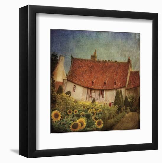 Garden Cottage at Château de Chenonceau, France-Dawne Polis-Framed Art Print