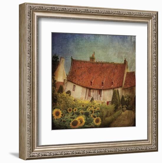 Garden Cottage at Château de Chenonceau, France-Dawne Polis-Framed Art Print