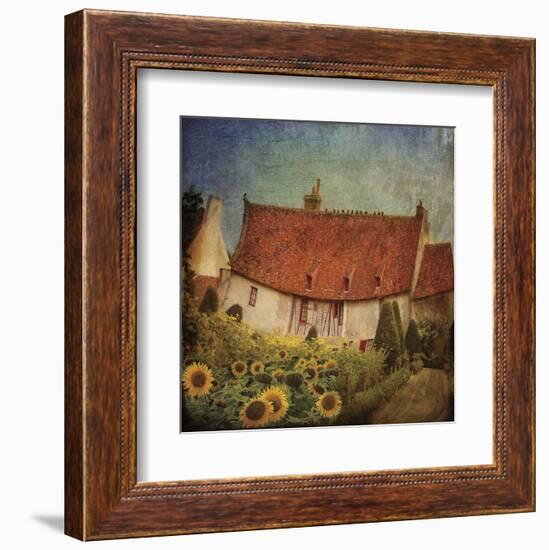 Garden Cottage at Château de Chenonceau, France-Dawne Polis-Framed Art Print