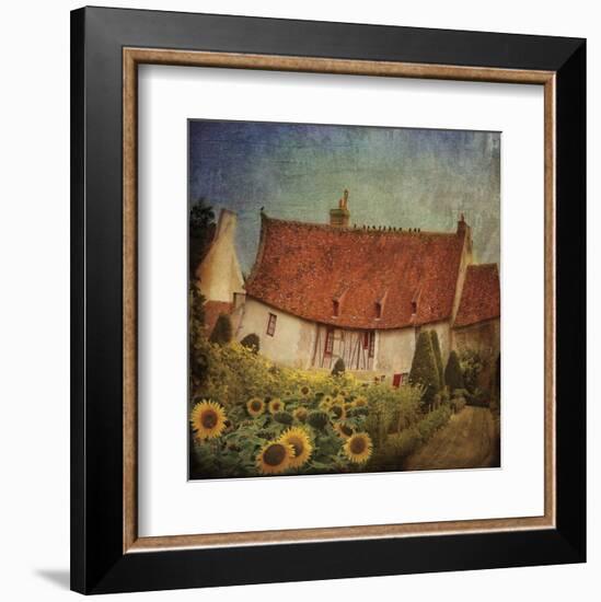 Garden Cottage at Château de Chenonceau, France-Dawne Polis-Framed Art Print