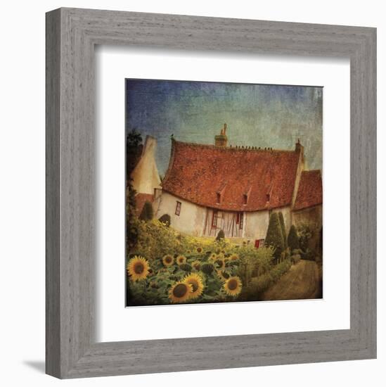 Garden Cottage at Château de Chenonceau, France-Dawne Polis-Framed Art Print