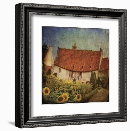 Garden Cottage at Château de Chenonceau, France-Dawne Polis-Framed Art Print